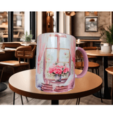 Vintage tasarım büyük boy kupa