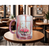 Vintage tasarım büyük boy kupa