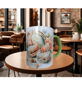 Vintage tasarım büyük boy kupa