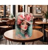 Vintage Tasarım Lady Büyük Boy Porselen Kupa