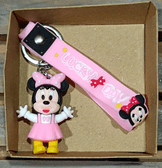 Minnie pembe  silikon lüks anahtarlık çanta aksesuar