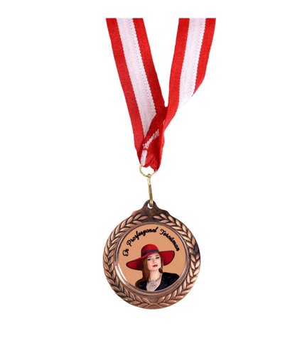 Kişiye özel Büyük boy kendin tasarla bronz madalya 1 Adet