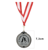 Kişiye özel Büyük boy Kendin tasarla gümüş madalya 1 Adet