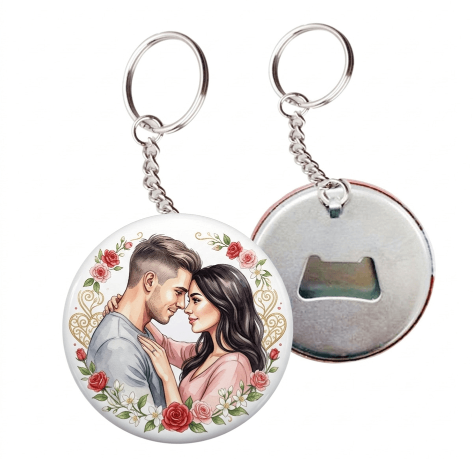 Kişiye özel 10 adet açacak anahtarlık, Büyük boy kaliteli baskı