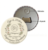 Kişiye özel 5 adet açacak magnet, Büyük boy kaliteli baskı