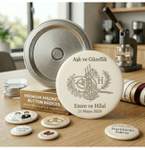 Kişiye özel 10 adet rozet magnet, Büyük boy kaliteli baskı