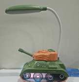 Tank turuncu - yeşil masa lambası, kalemlik