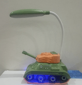 Tank turuncu - yeşil masa lambası, kalemlik