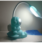 Minik astronot yeşil masa lambası, kalemlik, telefon tutucu