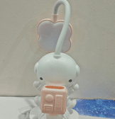 Minik astronot beyaz- pembemasa lambası, kalemlik, telefon tutucu