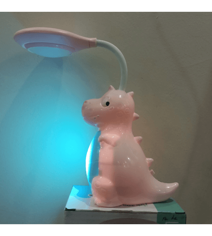 sevimli dinazor dino pembe masa lambası,