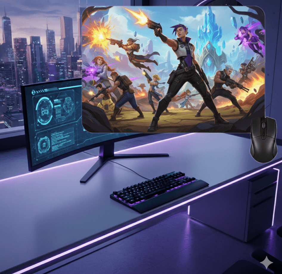 Kişiye özel baskı kaliteli dikdörtgen mousepad