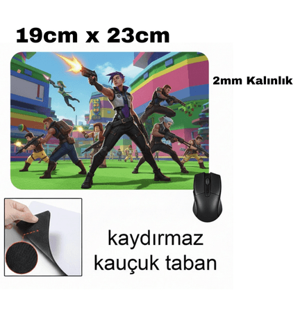 Kişiye özel baskı kaliteli dikdörtgen mousepad
