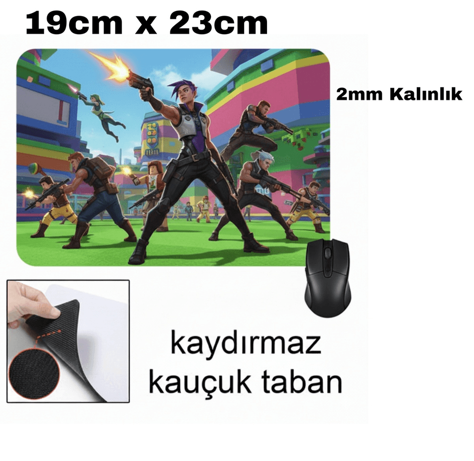 Kişiye özel baskı kaliteli dikdörtgen mousepad