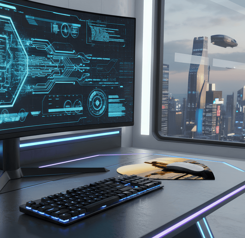 Kişiye özel baskı kalp şeklinde mousepad