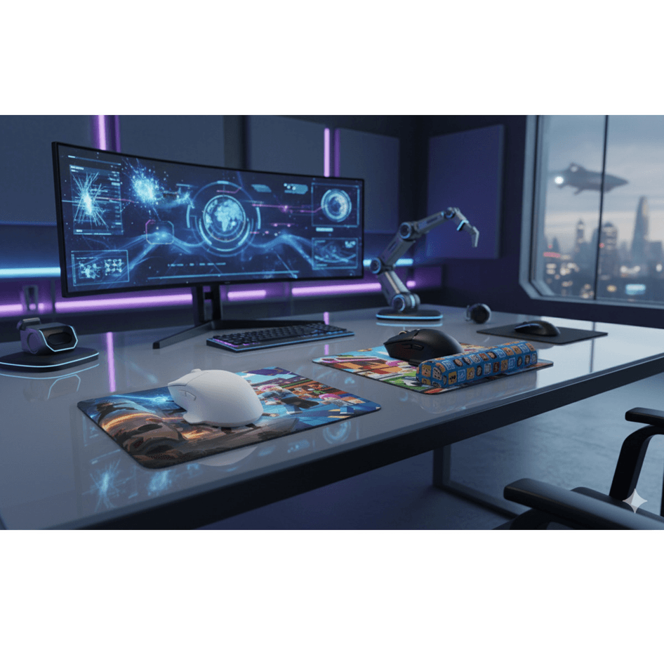 Kişiye özel baskı bilek destekli mouse pad