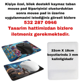 Kişiye özel baskı bilek destekli mouse pad