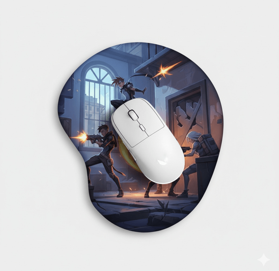 Kişiye özel baskı bilek destekli mousepad