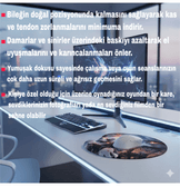 Kişiye özel baskı bilek destekli mousepad