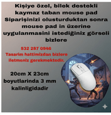 Kişiye özel baskı bilek destekli mousepad