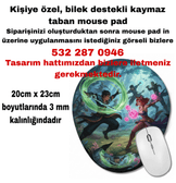 Kişiye özel bilek destekli mousepad