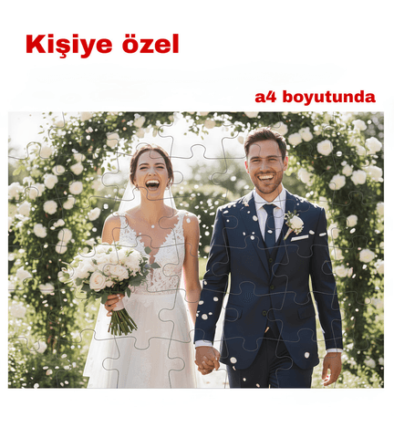 Kişiye özel puzzle yapboz sevgiliye arkadaşa aileye en güzel hediye 42 parça