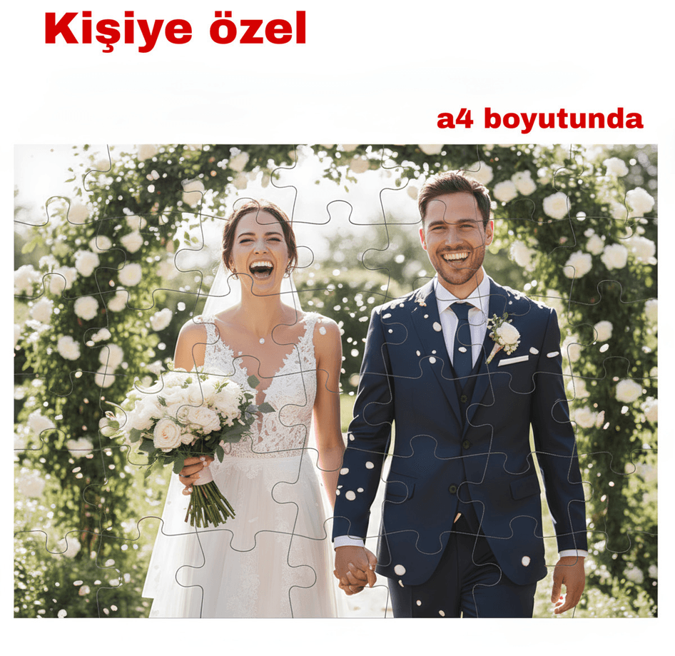 Kişiye özel puzzle yapboz sevgiliye arkadaşa aileye en güzel hediye 42 parça