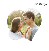 Kişiye özel fotğraflı kalp şeklinde puzzle