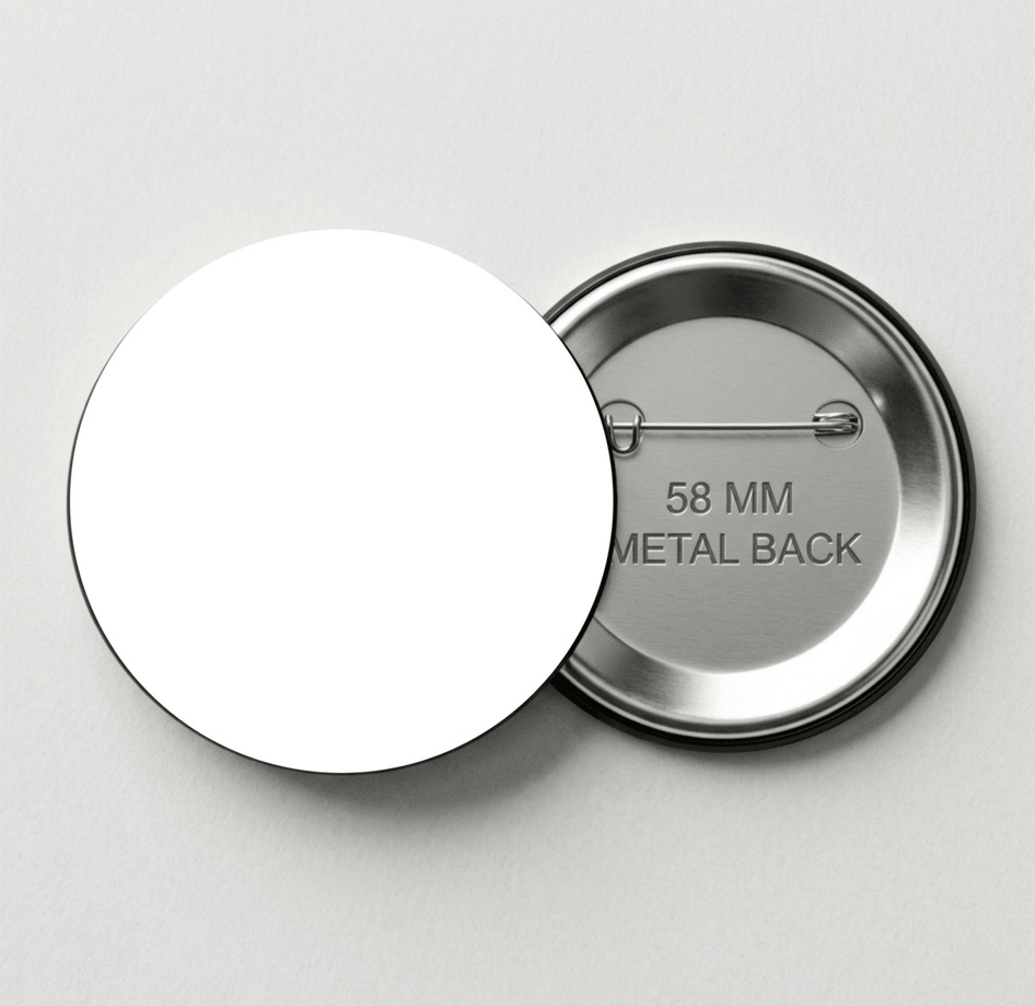 Kişiye özel 5 adet BÜYÜK BOY fotoğraf kağıdına baskı kaliteli iğneli buton rozet