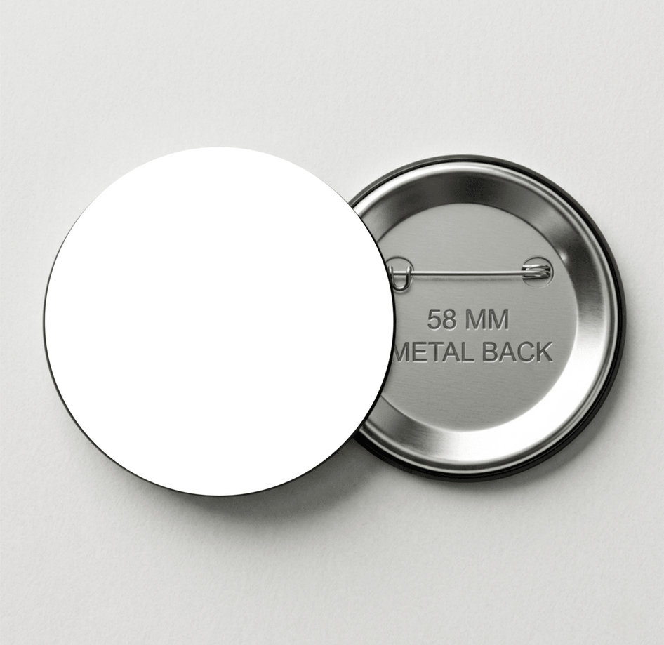 Kişiye özel 1 adet BÜYÜK BOY fotoğraf kağıdına baskı kaliteli iğneli buton rozet