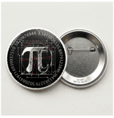 10 adet Pi günü Büyük boy foroğraf kağıdına baskı iğneli rozet