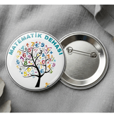 1 adet Matematik Dehası büyük boy iğneli rozet