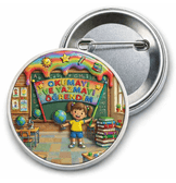 10 adet Okumayı Yazmayı Öğrendim Kız Çocuk büyük boy iğneli rozet