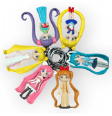 Anime silikon lüks anahtarlık çanta aksesuar