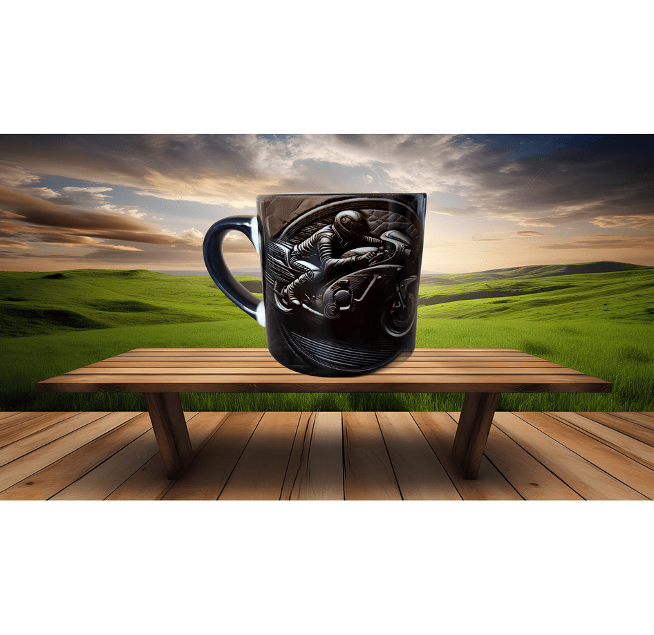 Moto racing motor tutkunlarına özel baskı porselen çay kahve fincanı