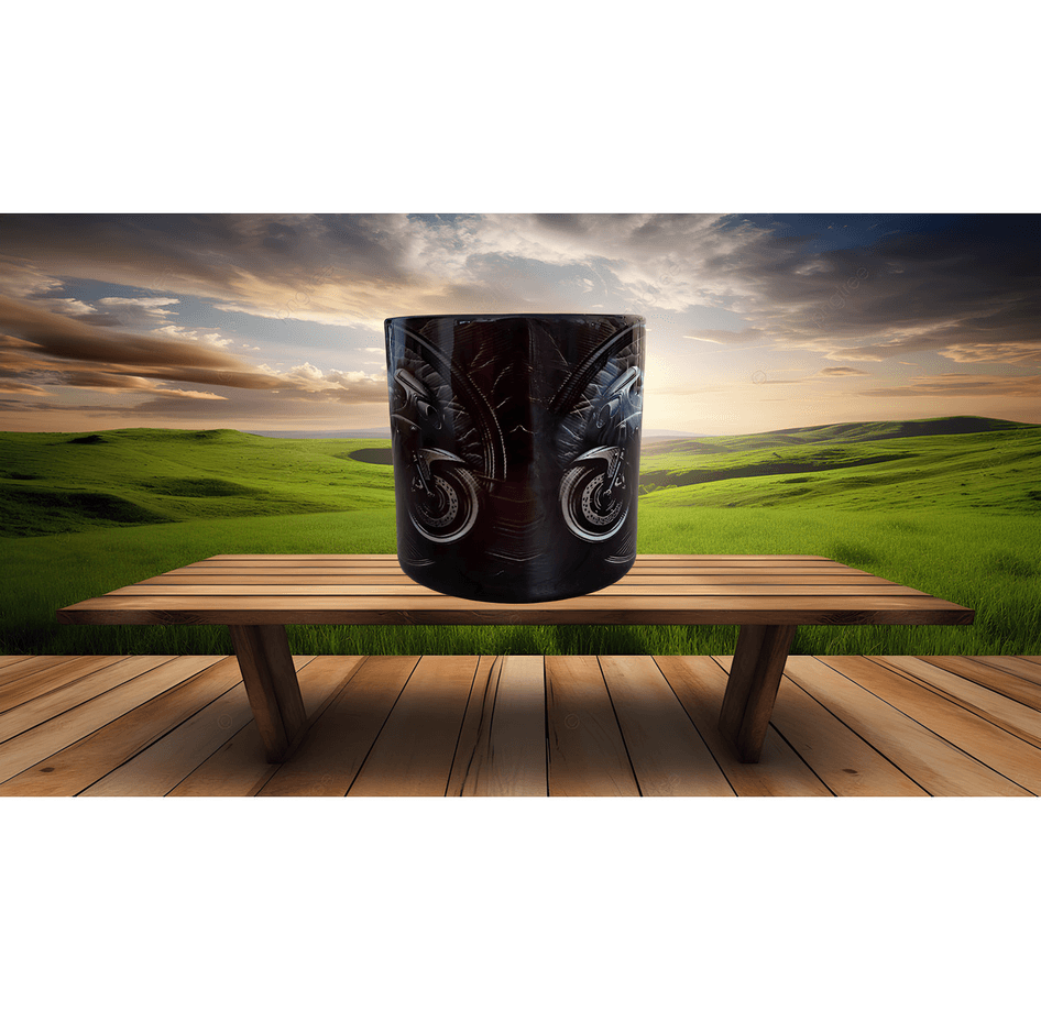 Moto racing motor tutkunlarına özel baskı porselen çay kahve fincanı