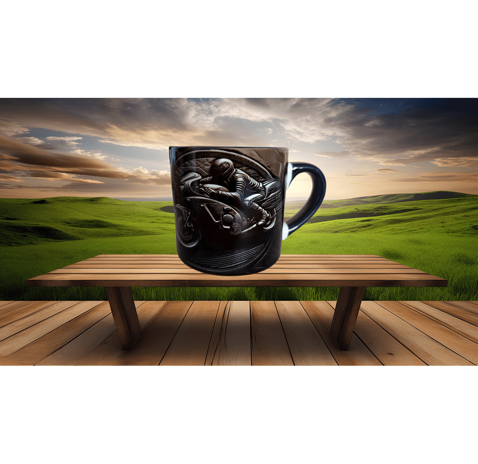 Moto racing motor tutkunlarına özel baskı porselen çay kahve fincanı