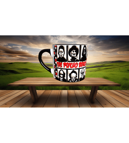 THE PSYCHO halloween baskı kahve çay fincanı porselen hediyelik