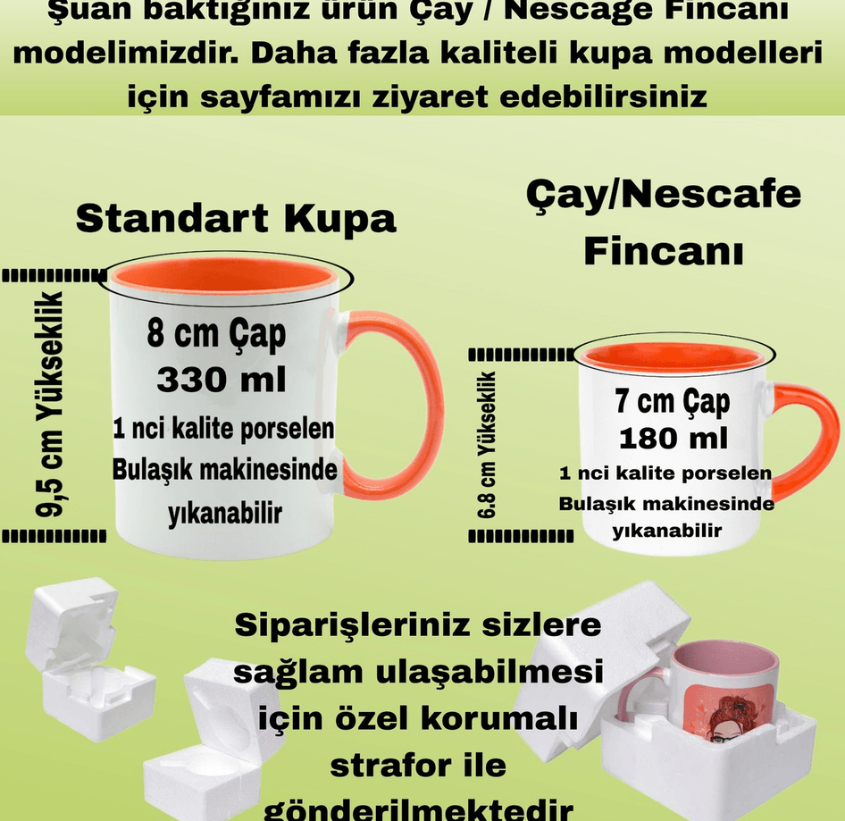 TEACHER öğretmen baskı kahve çay fincanı porselen hediyelik
