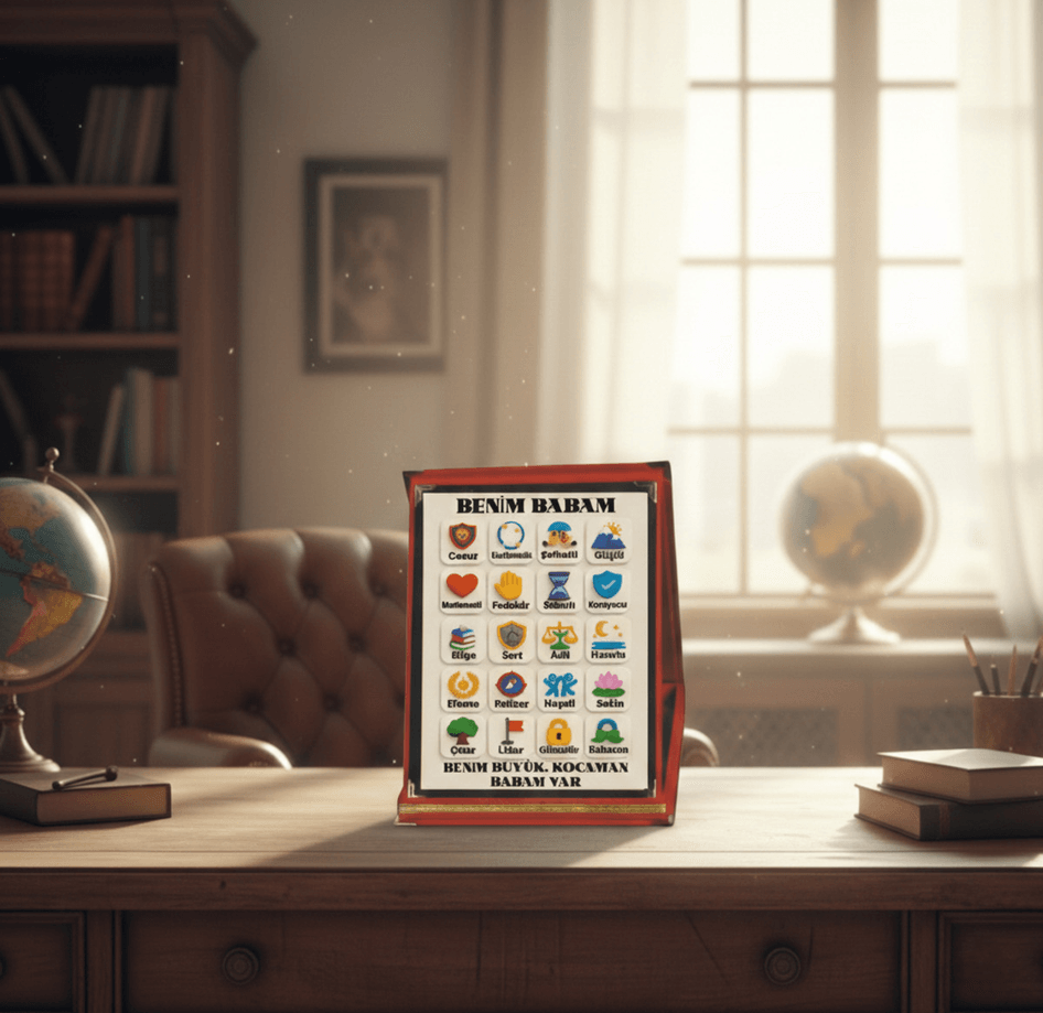 Benim babam, Baba ya özel, Babalar günü en anlamlı hediye, orta boy plaket