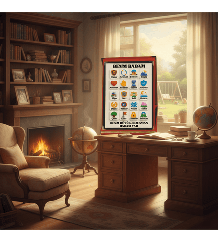 Benim babam, Baba ya özel, Babalar günü en anlamlı hediye, orta boy plaket