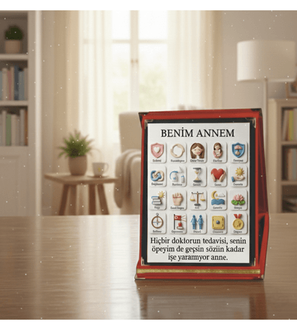 Benim annem, anne ye özel, anneler günü en anlamlı hediye, orta boy plaket