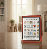 Benim annem, anne ye özel, anneler günü en anlamlı hediye, orta boy plaket