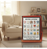 Benim annem, anne ye özel, anneler günü en anlamlı hediye, orta boy plaket