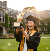 Kişiye özel orta boy ödül kupası