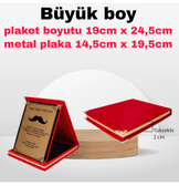 Kişiye özel 1 nci kalite kişiselleştirilebilir Sen tasarla BÜYÜK BOY KIRMIZI KADİFE PLAKET