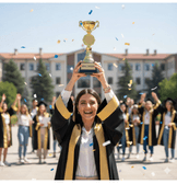 Kişiye özel 1 nci sınıf Büyük boy gold ödül kupası öğrenciye aileye arkadaşa sevgiliye hediyelik