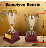 Kişiye özel Küçük boy Sen tasarla kişiye özel şampiyon ödül kupası sevgiliye anneye arkadaşa hediye