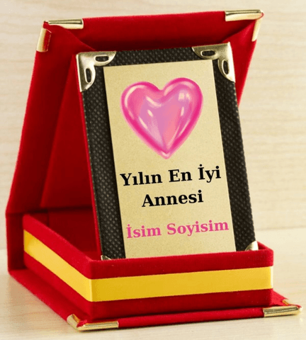 Yılın En İyi Annesi Plaketi - Anneler Günü Plaketi ( Mini Plaket )