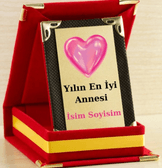 Yılın En İyi Annesi Plaketi - Anneler Günü Plaketi ( Mini Plaket )